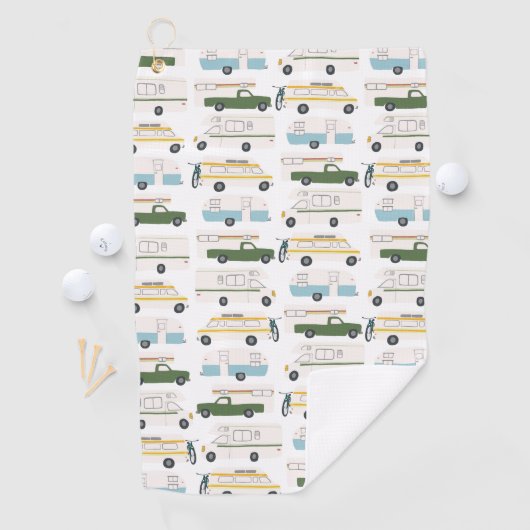 RV Campervan vanlife Motorhome Trailer CUSTOMIZE Golfhanddoek (Insitu)