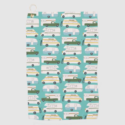 RV Campervan vanlife Motorhome Trailer CUSTOMIZE Golfhanddoek (Voorkant)
