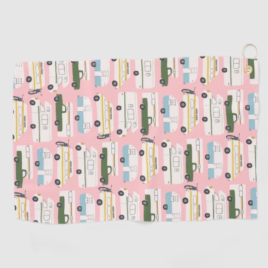 RV Campervan vanlife Motorhome Trailer CUSTOMIZE Golfhanddoek (Horizontaal)