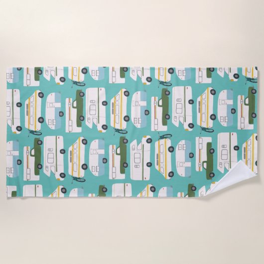 RV Campervan vanlife Motorhome Trailer CUSTOMIZE Strandlaken (Voorkant)