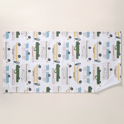 RV Campervan vanlife Motorhome Trailer CUSTOMIZE Strandlaken (Voorkant)