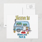 Rv Camping Briefkaart (Voorkant / Achterkant)