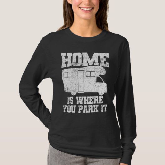 Rv Camping Camper Caravan Kampeerauto Trekker T-shirt (Voorkant)