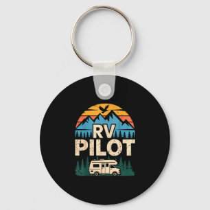 Rv-camping camper roadtrip rv-piloot avontuur sleutelhanger