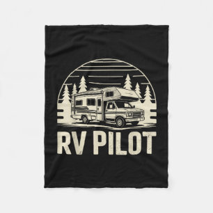 Rv camping camper rv piloot roadtrip avontuur fleece deken