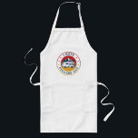 RV Camping Fathers Day Retro Custom Birthday Lang Schort<br><div class="desc">Kute, grappige en retro rv kampende vaderdag aangepast ontwerp een vader met een goed gevoel voor humor zou graag hebben. Voeg een bericht op de rug toe of schrap placeholder tekst door de "Personalize"knoop te klikken. Ideaal voor andere speciale evenementen, zoals pa en rv. Creëer een overeenkomend familieontwerp door de...</div>
