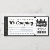 RV Camping Gift Voucher, Summer Camp Certificate (Voorkant)