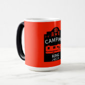 RV Camping King USA Magische Mok (Voorkant links)