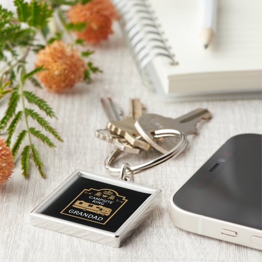 RV Camping King USA Sleutelhanger (Zijkant)