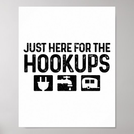 Rv Camping Kleding Co. Camping Rv Caravan Motorhom Poster (Voorkant)
