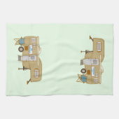 RV Camping Paper Drink Coasters Theedoek (Horizontaal)