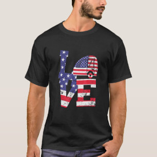 RV Camping Patriotic Campfire, 4 juli Amerikaans T-shirt