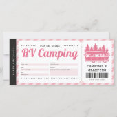 RV Camping Pink Voucher, zomerkamentcertificaat (Voorkant)