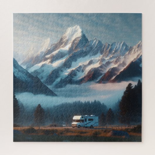 RV Camping Puzzels RV Tour Camping Trailer (Verticaal)