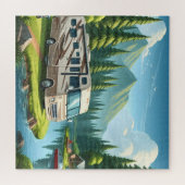 RV Camping Puzzels RV Trip Happy Camper (Horizontaal)