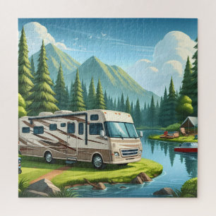 RV Camping Puzzels RV Trip Happy Camper