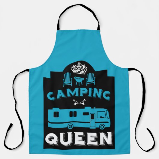 RV Camping Queen USA Schort (Voorkant)