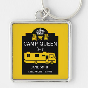 RV Camping Queen USA Sleutelhanger