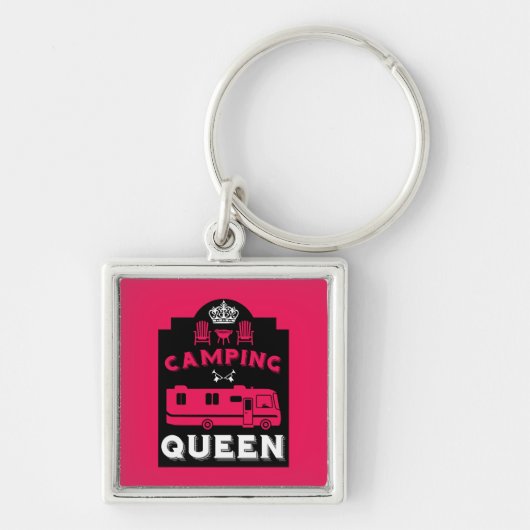RV Camping Queen USA Sleutelhanger (Voorkant)