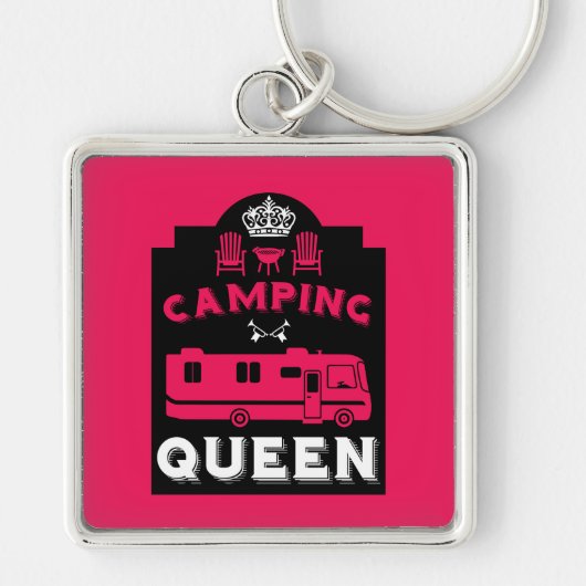 RV Camping Queen USA Sleutelhanger (Voorkant)
