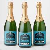 RV Camping Queen USA Sparkling Wijnetiket (Flessen)