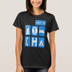 RV Camping Road Travel Highway Sign T-shirt