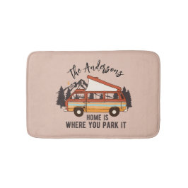 RV Camping Tent Trailer Home is waar u het parkere Badmat