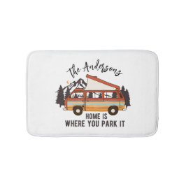 RV Camping Tent Trailer Home is waar u het parkere Badmat