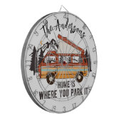 RV Camping Tent Trailer Home is waar u het parkere Dartbord (Voorkant Links)