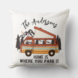 RV Camping Tent Trailer Home is waar u het parkere Kussen