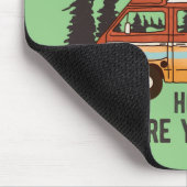 RV Camping Tent Trailer Home is waar u het parkere Muismat (Hoek)