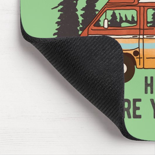 RV Camping Tent Trailer Home is waar u het parkere Muismat (Hoek)