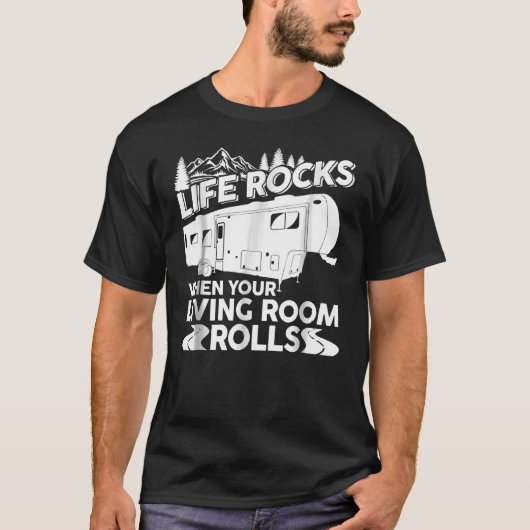 RV Camping Tshirt Funny Road Trip Vacking (Voorkant)