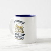  RV Caravan Family Reunion Camping Trip Tweekleurige Koffiemok (Voorkant links)