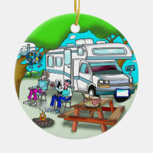 RV-Cartoon 9475 Keramisch Ornament