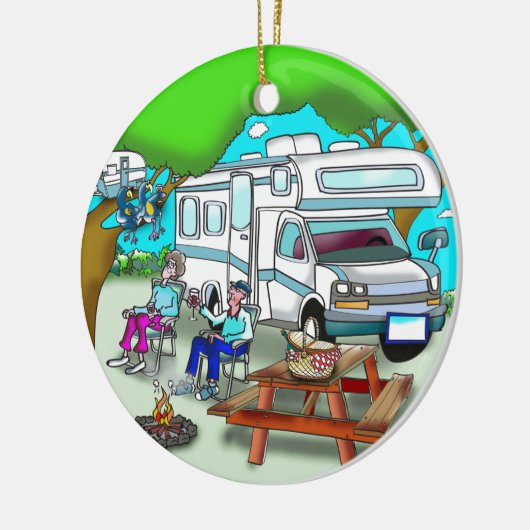 RV-Cartoon 9475 Keramisch Ornament (Links)