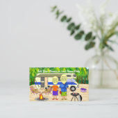 RV CARTOON VISITEKAARTJE (Staand voorkant)