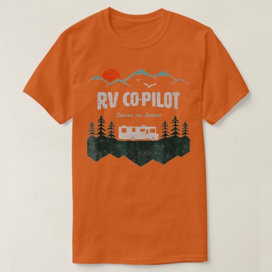RV Co-Pilot Camping Motorhome ravel Vacation Gift T-shirt (Design voorkant)