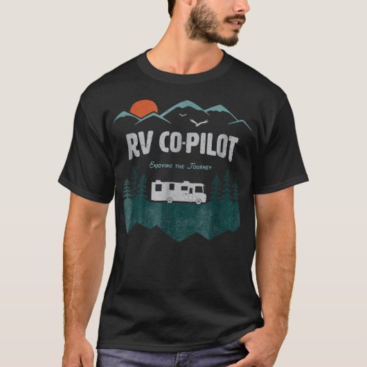 RV Co Pilot die de reis verzorgt T-shirt (Voorkant)