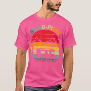 RV Co-Pilot Retro Camper Funny Camping Hi T-shirt