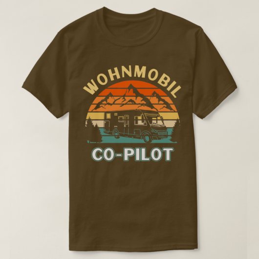 RV-copiloot camper-moeder T-shirt (Design voorkant)