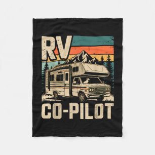 Rv copiloot rv kamperen camper zonsondergang lands fleece deken