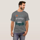 RV CoPilot Camping Motorhome-reisvakantie T-shirt (Voorkant volledig)