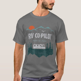 RV CoPilot Camping Motorhome-reisvakantie T-shirt