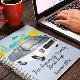 RV-dagboek Familie Road Trip Vakantie Notities Pla Notitieboek
