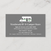 RV- en camperdealer detailhandel winkel Visitekaartje (Voorkant)