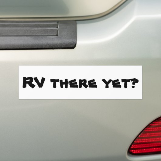 RV er al? Motor startpunt Bumpersticker (Op auto)