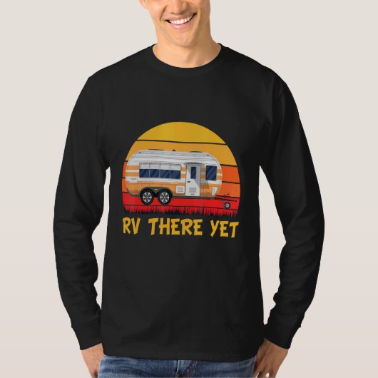 rv er nog Retro  Camping Vakantie Souven T-shirt (Voorkant)