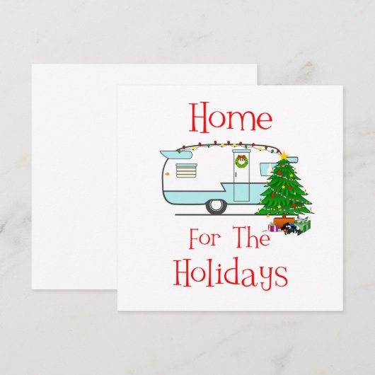 RV Home voor de Feestdagen (Voorkant / Achterkant)