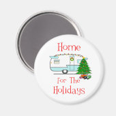 RV Home voor de Feestdagen Magneet (Voorkant / Achterkant)